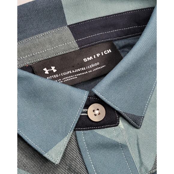 NWT Under Armour Women’s Tradesman Flannel 2.0 LS Button-Up Green/Black Plaid SM - Picture 4 of 7